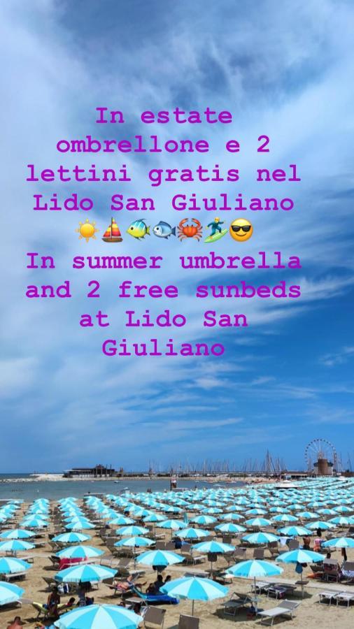 Appartement La Casa Di Clara Ombrellone Con 2 Lettini Al Lido San Giuliano Gratis E Parcheggio Privato Gratis à Rimini Extérieur photo